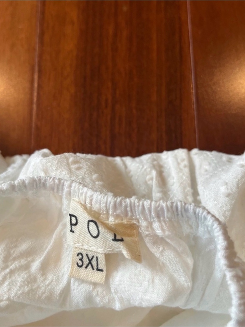 POL White Tank Top Babydoll Swiss Dot Tiered Tie Back Ruffle Boho New Plus 3XL - Picture 2 of 7
